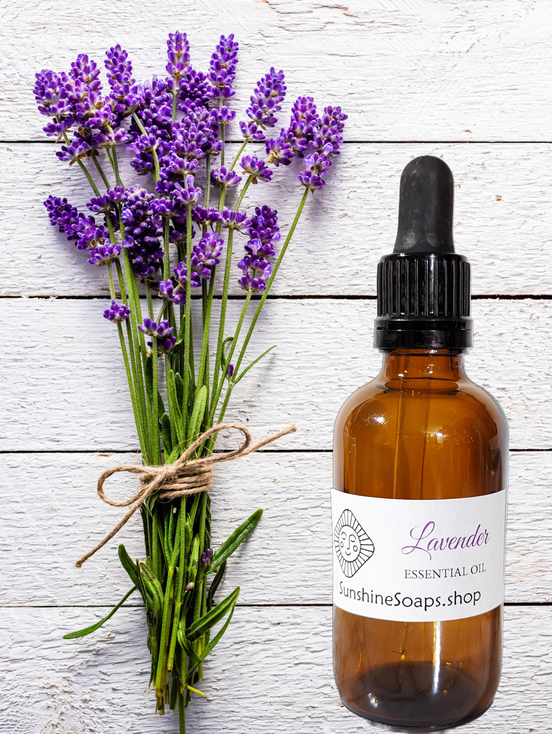Bulgarian Lavender Essential Oil – For Diffusers, Lotions, Air Freshener – Amber Glass Dropper 2 OZ