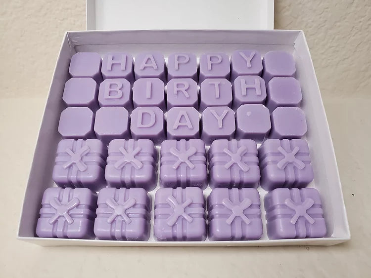 Happy Birthday Present Highly Fragranced 100% Natural Soy Wax Melt Gift