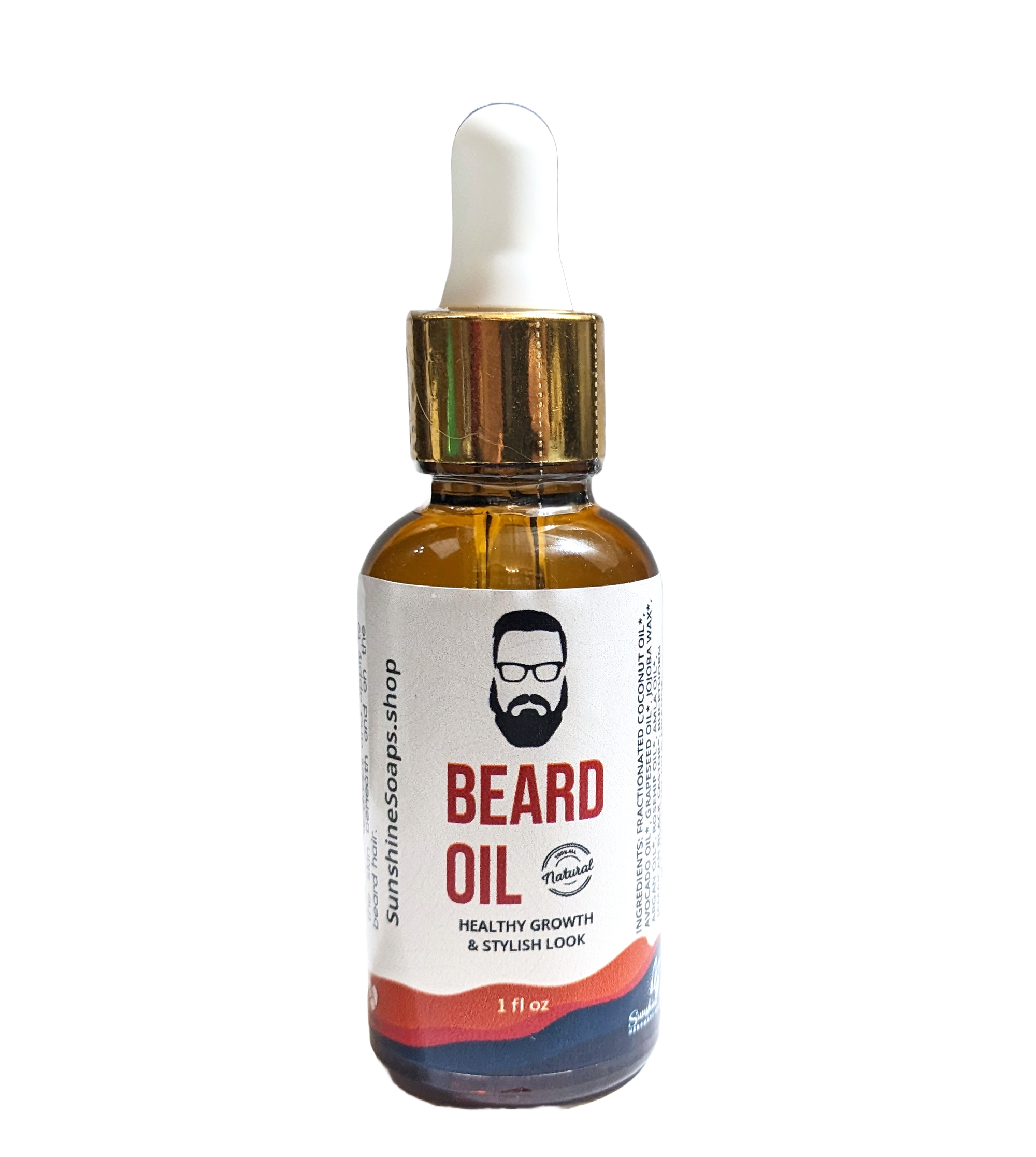 Healthy Growth & Stylish Look Beard Oil - Handmade Beard Oil - All Natural with Essential Oils and Extracts - 1 OZ