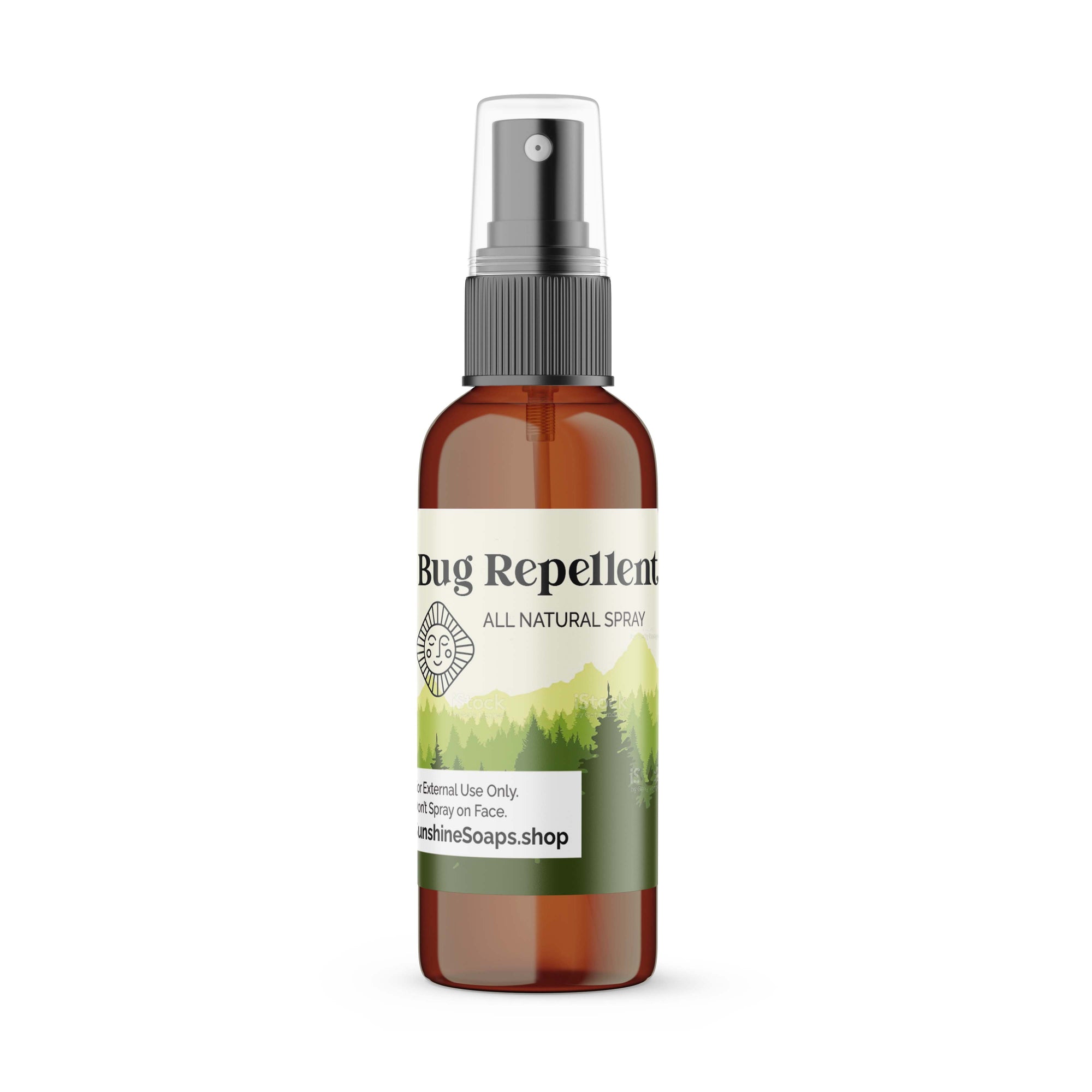 Bug Repellent Spray - All Natural with Essential Oils Fine Spray Glass Bottle 2 OZ