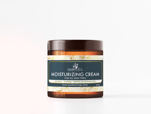 Moisturizing Body & Face Cream with Organic Rosehip & Camellia Oils, Keratin Protein - Hint of Jasmine Essential Oil