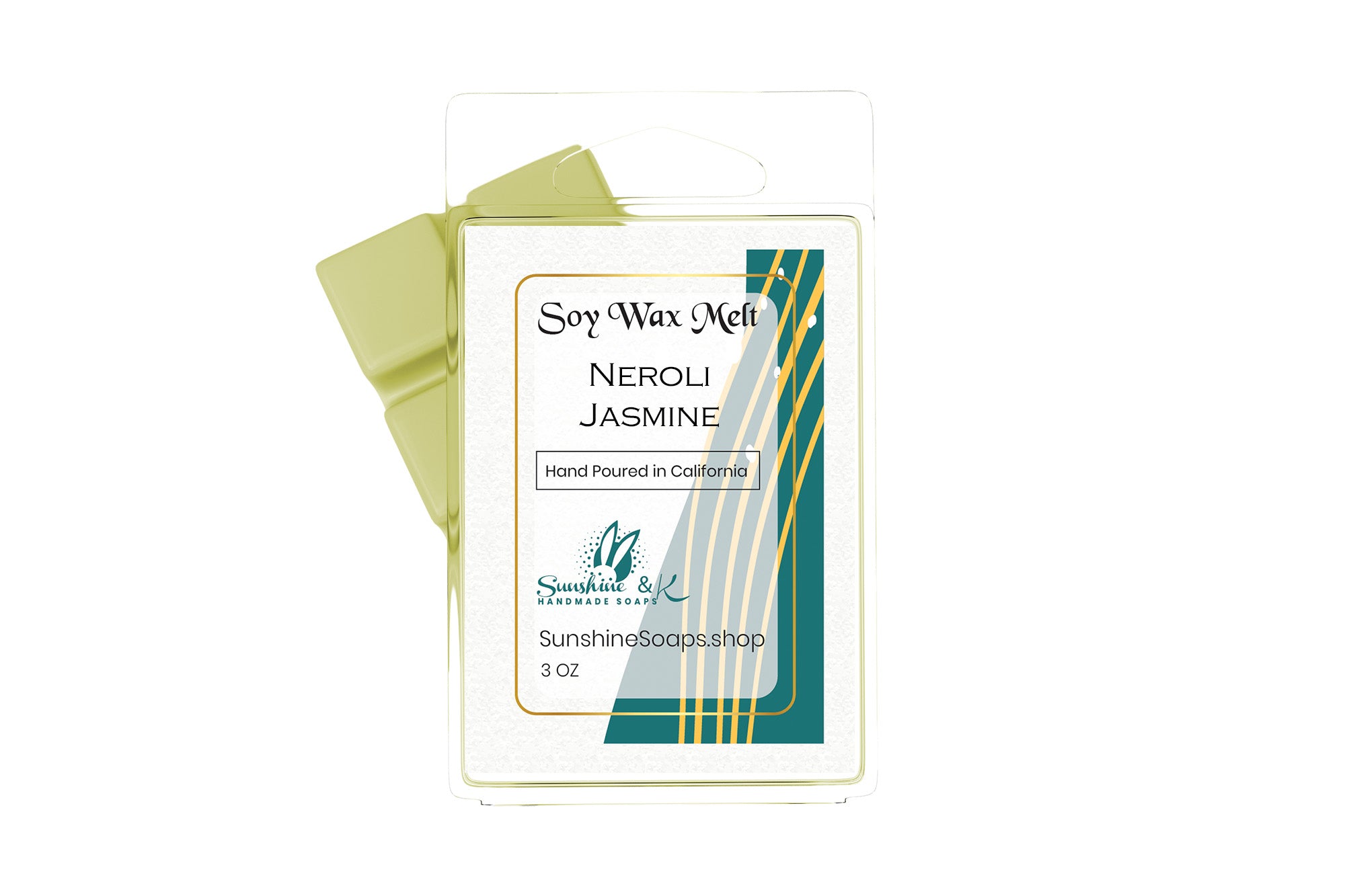 Highly-scented Vegan 100% Soy Wax Melt – American Grown Soy Wax melt – Clamshell – 3 OZ