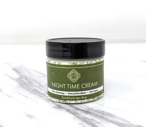 Moisturizing Face Night Cream with Organic Aloe, Tamanu Oil, Passionfruit Oil, Mango Butter