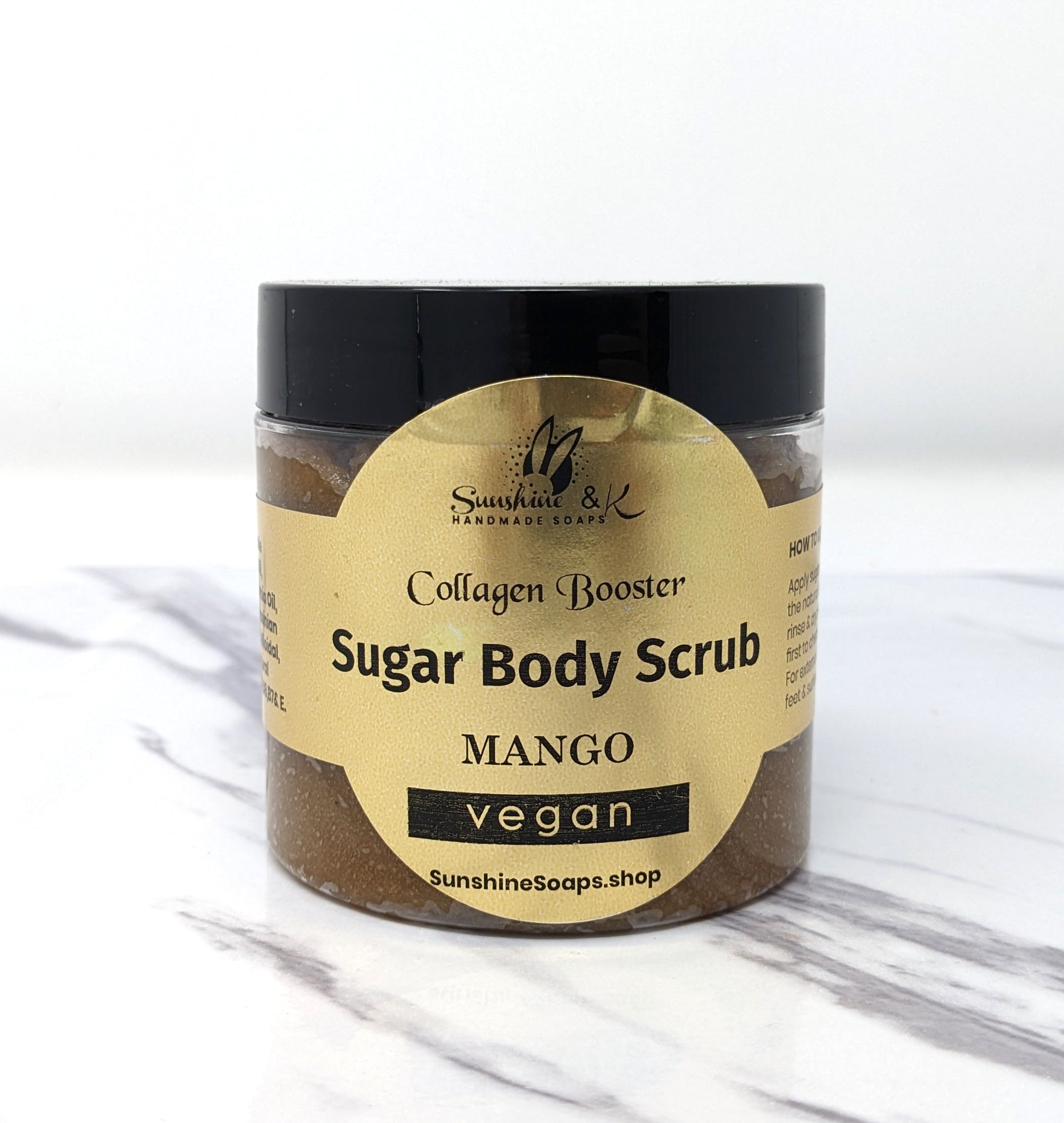 Opulent Radiance Body Sugar Scrub - A Luxurious Journey to Glowing Skin - Premium Sugar Scrub - Collagen Booster - 9 oz
