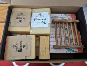 15 Large Soap Bars in One Box + Bamboo Soap Dish - 75 oz- Clearance
